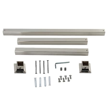 Kingston Brass VPB3328SQ6H Console Sink Legs Wall Support, Polished Nickel VPB3328SQ6H